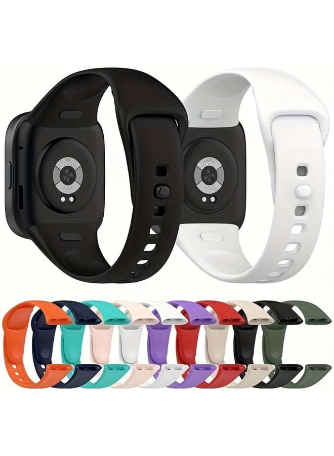 Redmi Watch 3 Smartwatch Band Orange Silicone Strap Durable Comfort Fit - Image 5